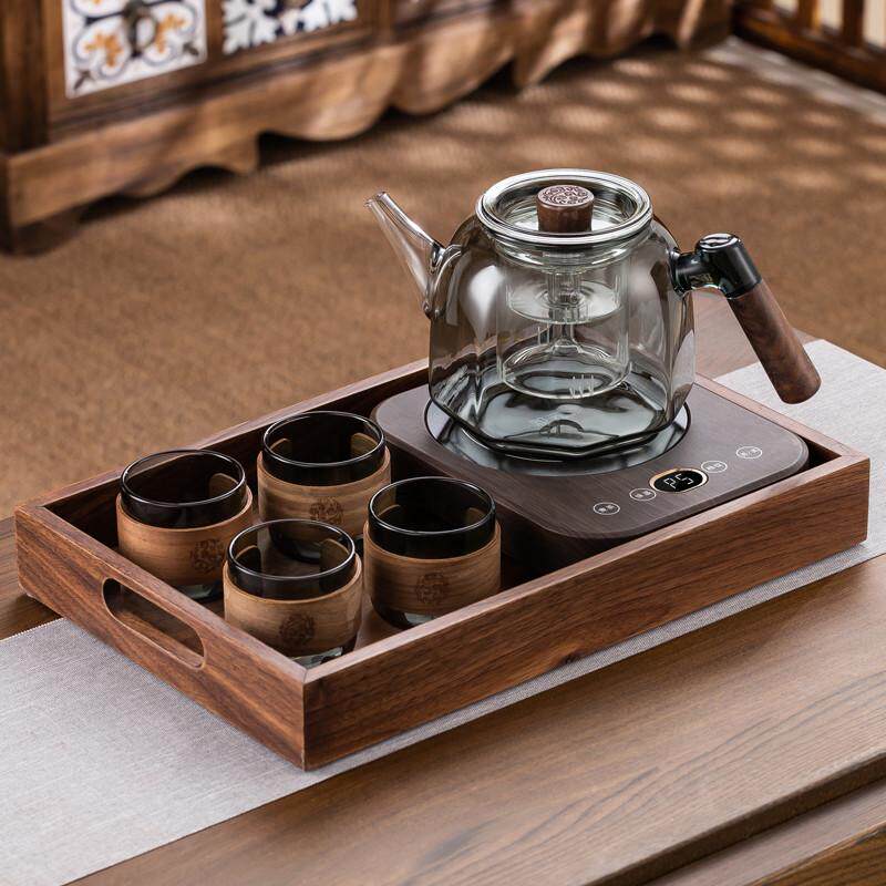 2025新款煮茶壶全玻璃蒸茶器高档电陶炉套装加厚烧水泡茶养生用