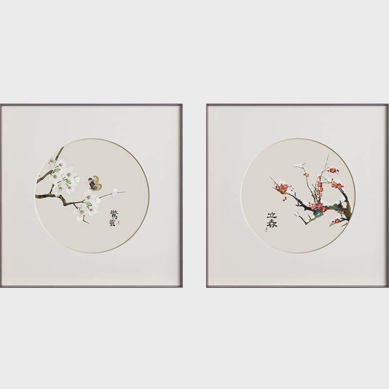 数节气 原木风24节气餐厅饭厅装饰画日式挂画餐桌墙面样板房壁画,家居饰品,现代装饰画,淘宝优惠券,粉丝福利购,淘宝优惠卷