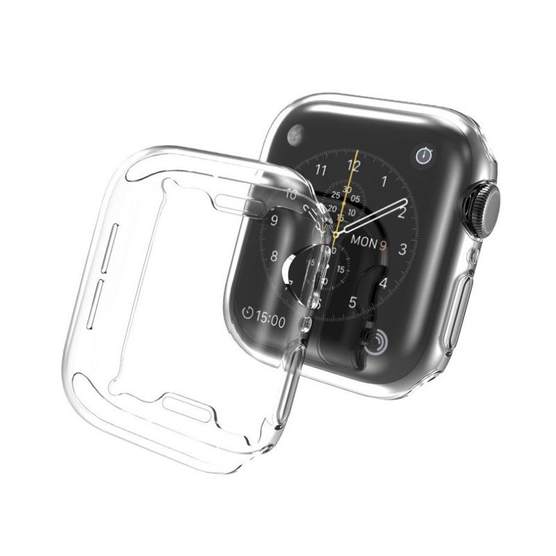 适用apple watch 7代手表TPU透明全包保护壳 苹果手表41/45mm软壳