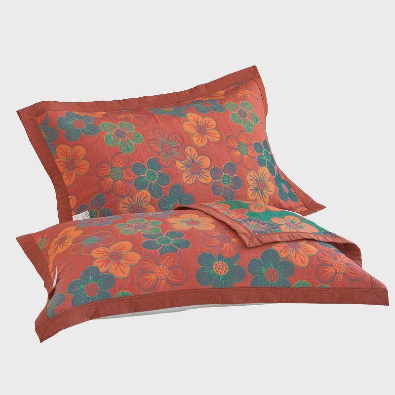 北欧A类纯棉枕巾一对装全棉防滑枕芯盖巾家用单人情侣加厚枕头巾