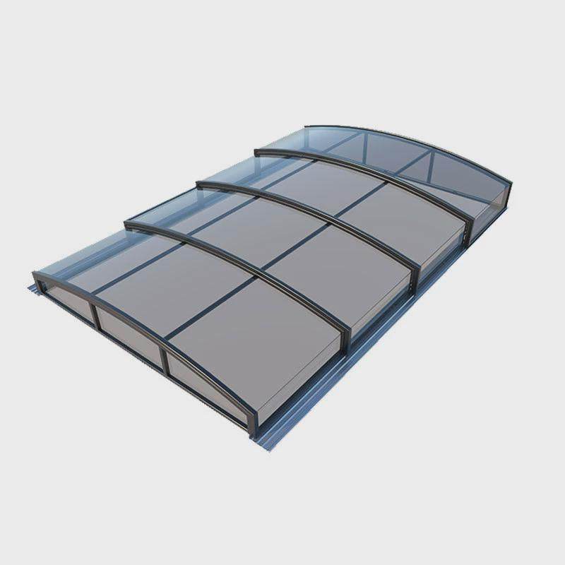 可折叠移动阳光房别墅天井室外防透明违建玻璃铝合金伸缩阳光房