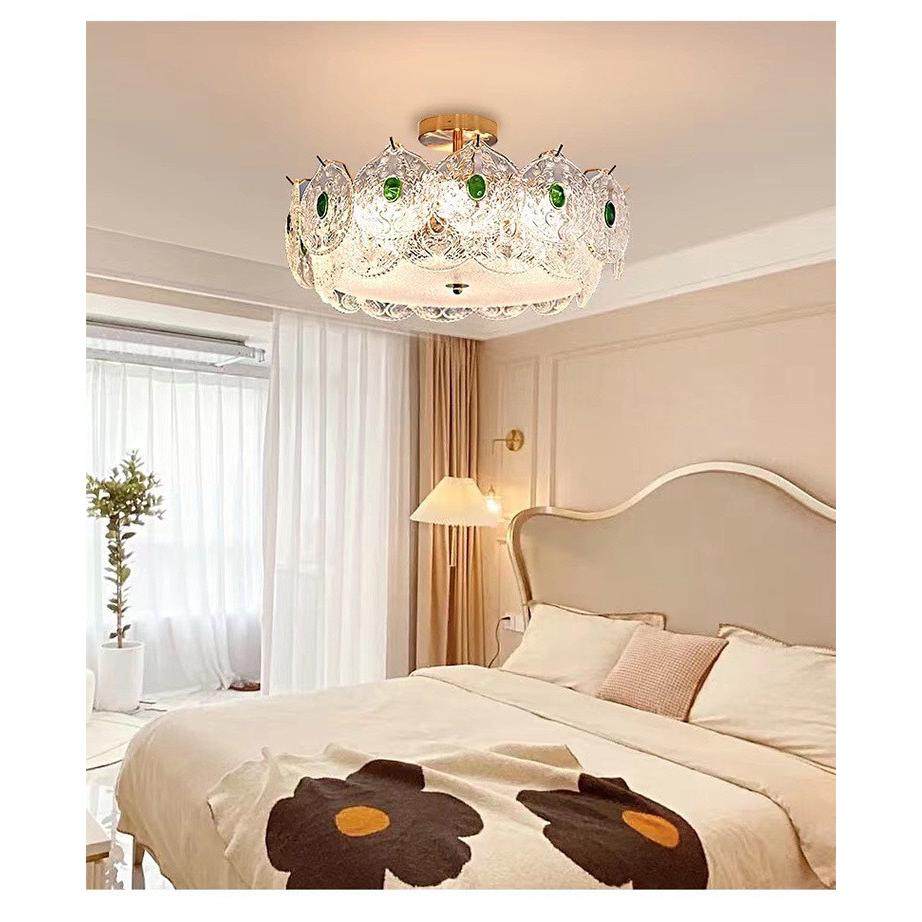 法式复古玻璃卧室吊灯贝壳客厅餐厅吸顶灯房间灯创意北欧简约灯具,家装灯饰光源,客厅吸顶灯,淘宝优惠券,粉丝福利购,淘宝优惠卷