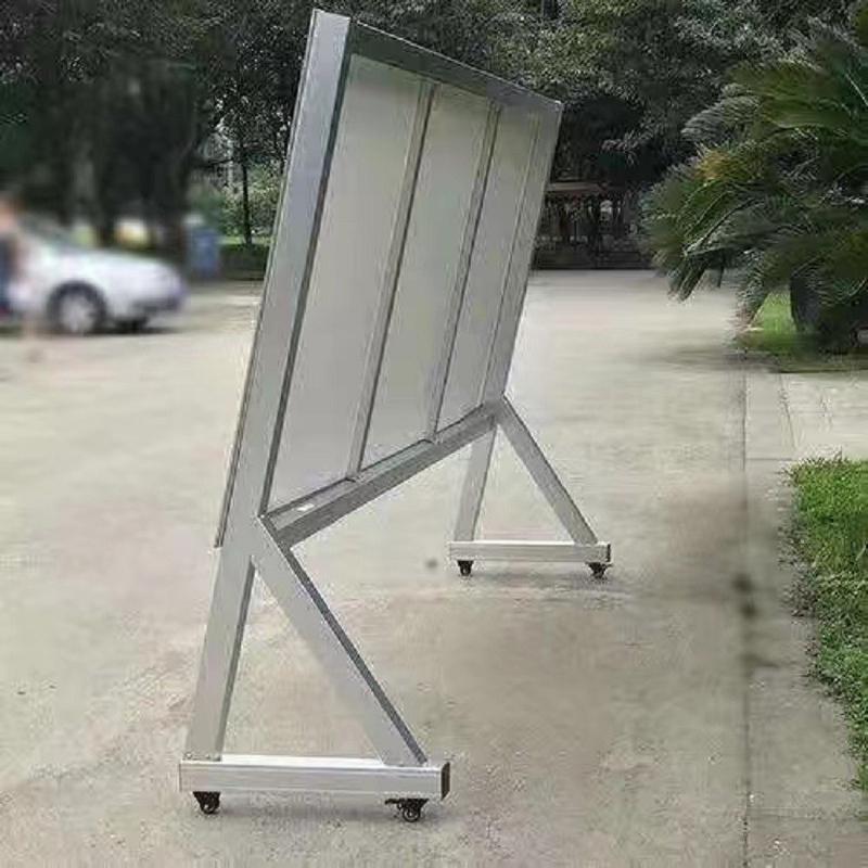 铝合金斜面宣传栏学校公告牌医院工地宣传栏移动社区开启式广告