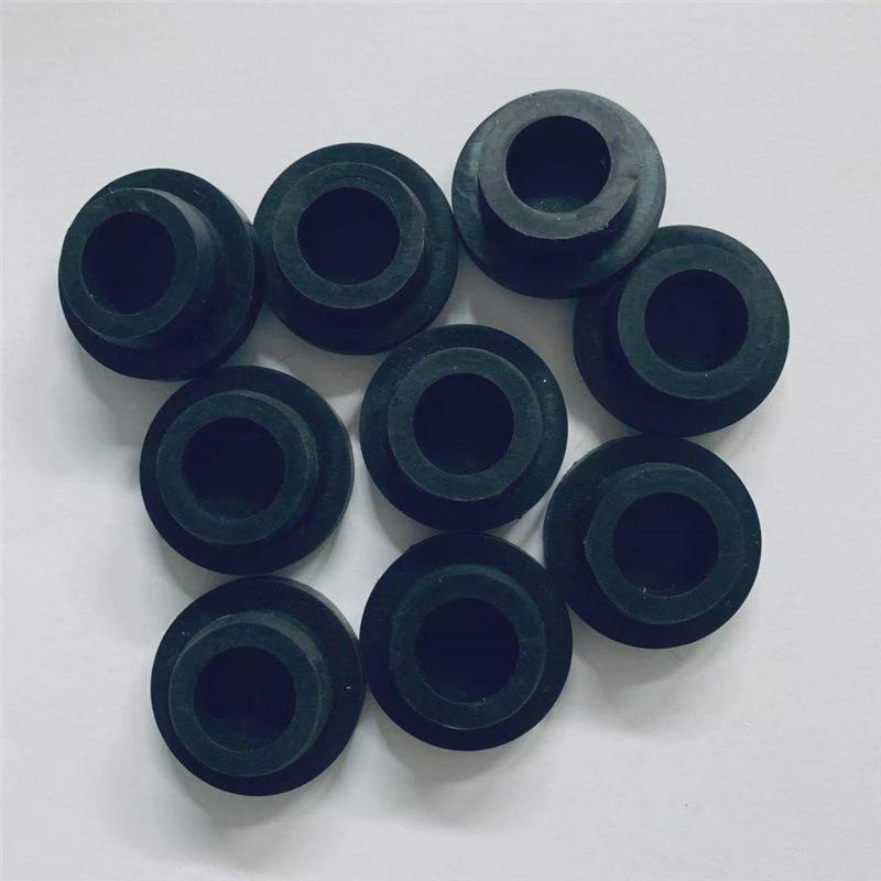 t型硅胶塞耐高温橡胶塞带孔黑色硅胶塞实心橡胶堵头硅胶塞子