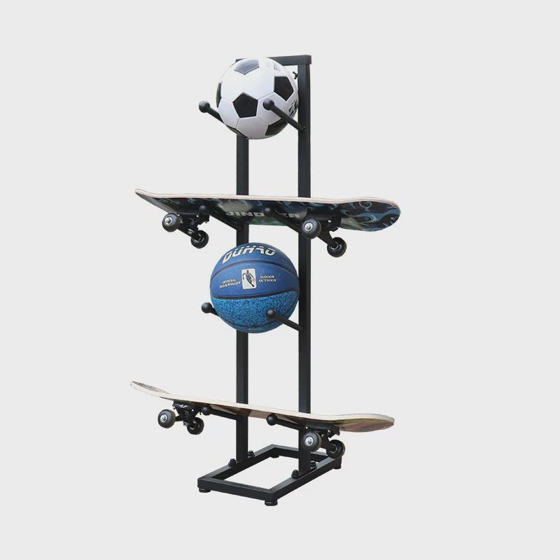 家用滑板收纳架摆放架篮球足球收纳架杂物架整理架运动器材收纳架
