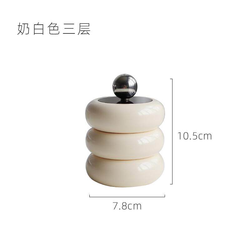 北欧风桌面创意防尘卸妆棉水晶收纳盒粉扑棉球盒创意香薰摆件卧室,收纳整理,桌面收纳盒,淘宝优惠券,粉丝福利购,淘宝优惠卷