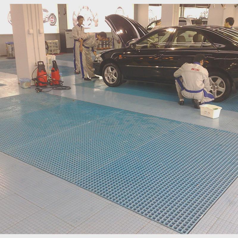 厂家直供洗车房排水玻璃钢格栅网格汽车防滑可格栅排水切割