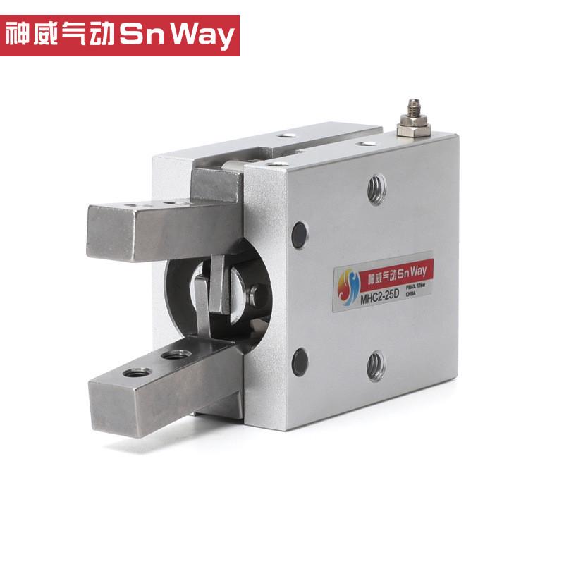 mhzsmc支点型夹爪气爪气动手指气缸mhc2-10d/16d/20d/25d/32d/40d