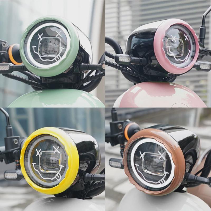 适用九号电动车Q80C/Q90/QMIX/Q85c.Q30大灯罩改装装饰配件大灯贴