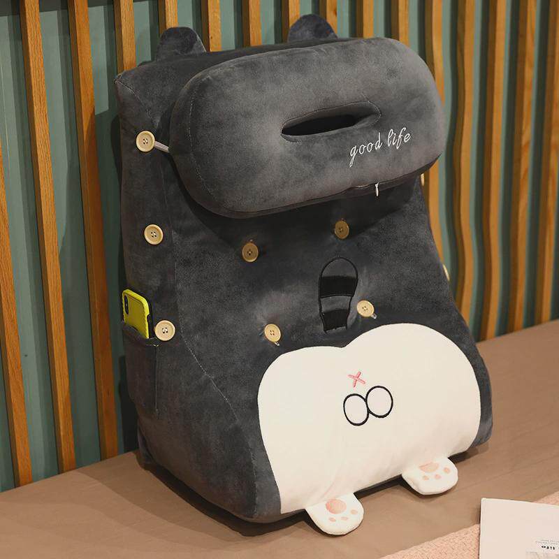 床头加高靠背床上护腰靠枕卧室宿舍靠垫软包办公室座椅沙发护腰垫