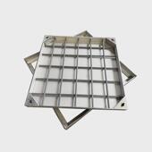 304装 圆形井盖 饰方形井盖加工雨水不锈钢隐形窨井背部加筋下沉式