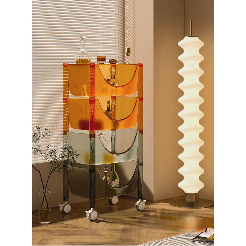 AMITY HOME推车出口欧美 厨房置物架蔬菜水果零食收纳带轮可移动