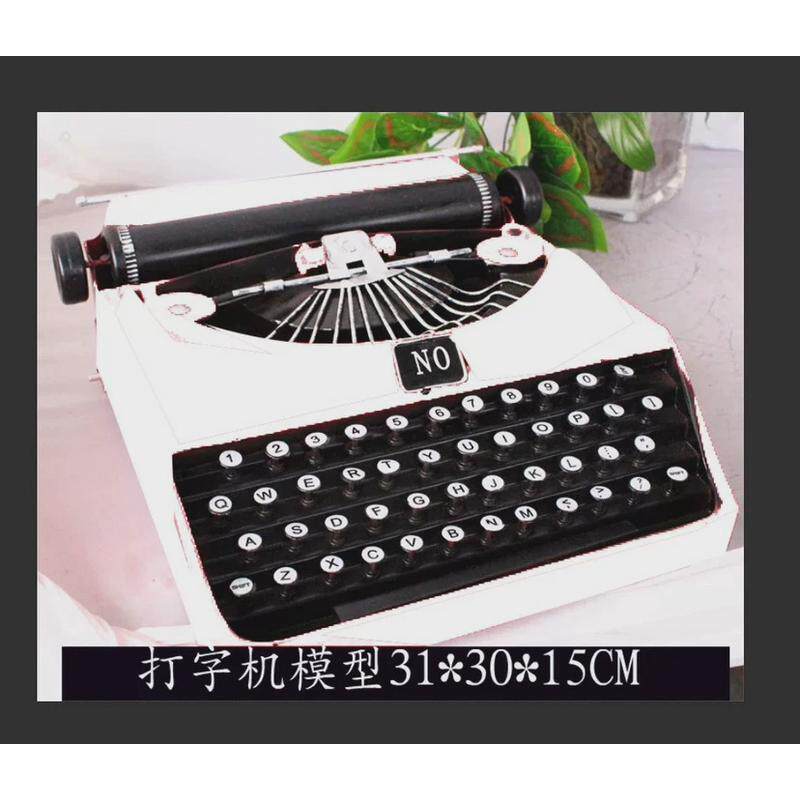 老式仿古打字机铁艺模型摄影道酒吧店面复古软装装饰摆件
