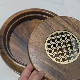 胡桃木小型家用实木茶盘储水式新中式干泡台干泡盘高端功夫茶具