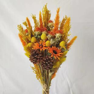 干花花束包装送人插花瓶客厅轻奢高档真件摆设花天然风干diy材料