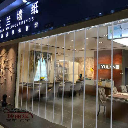 磁吸透明PVC软门帘水晶板磁性门帘隔热防蚊自吸冷气帘空调塑料帘