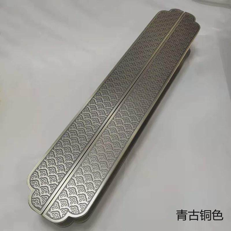 仿古中式祥云大门拉手古铜色酒店包房木门拉手黑色玻璃门拉手
