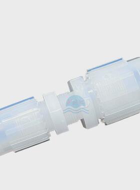 pfa扩接头接头3/8转1/4寸pfa穿板口直通变径转接头耐高温耐酸接头