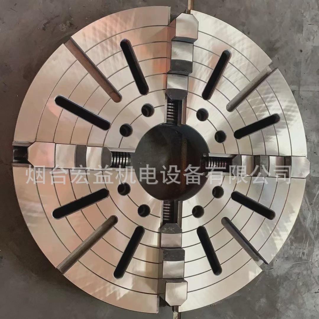 瓦房店大尺寸k72卡盘爪单动四63080010001250卡爪调节卡盘夹头