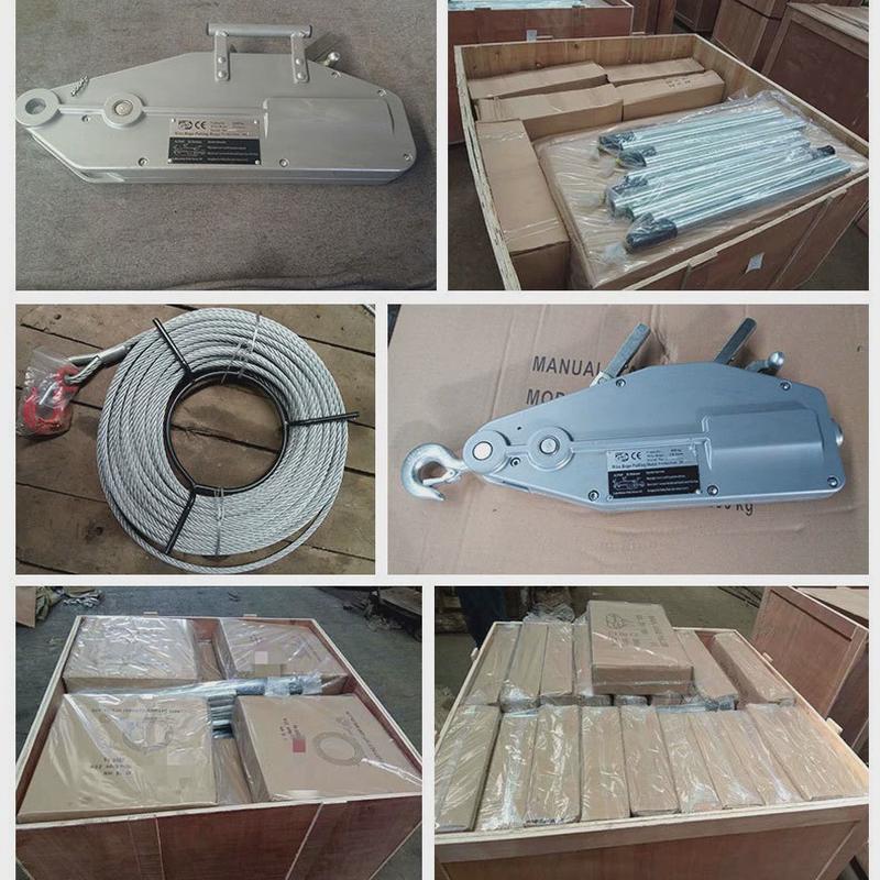 手动起重手扳手摇牵引机器吊篮专用铝合金钢丝绳葫芦葫芦