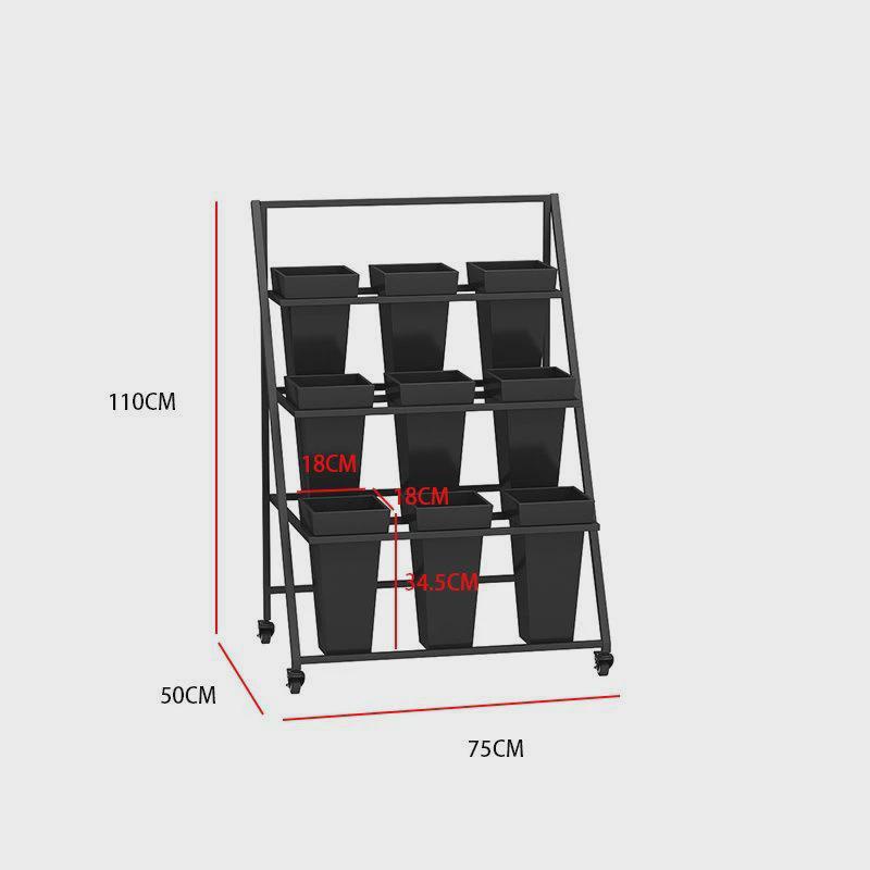 室外摆摊可折叠可移动阶梯花架花店多层高档架子花店花桶展示架