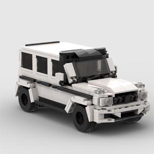 moc创意国产八格车多种车型男孩积木拼搭汽车模型摆件DIY潮玩