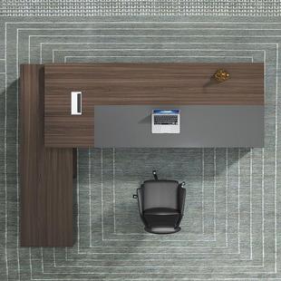 热销办公桌老板桌简约现代大班台总裁桌经理桌单人主管桌办公桌椅