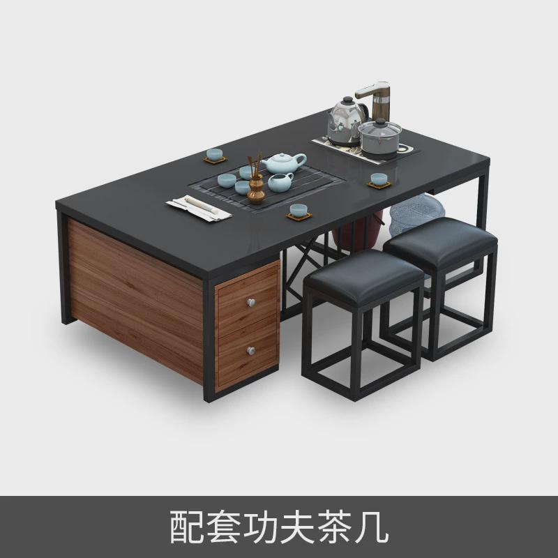 办公沙发功夫茶几套装简约商务接待室休息区单人三人位小型办公室