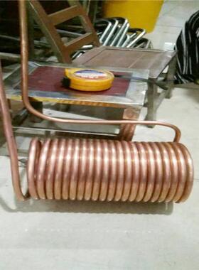 散热器加工式螺旋紫铜管10x110x1.56x18x1mm紫铜盘管弹簧