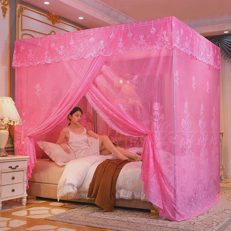 家用加厚加密落地无需支架方便拆洗1.5米1.8床防尘蚊帐2025年新款