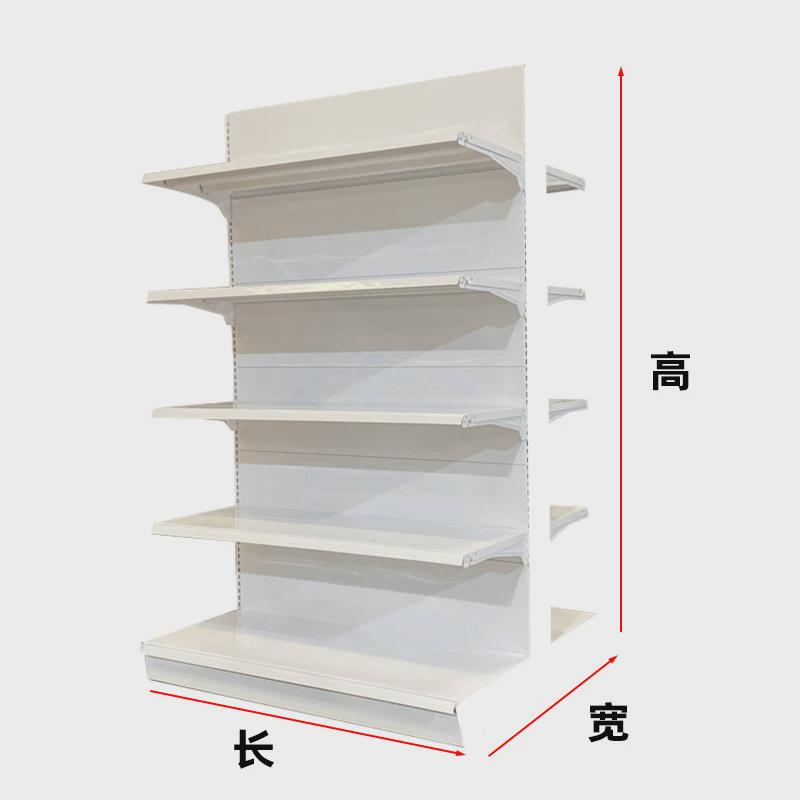 厂家直销洞洞板置物架平背板定制商场超市货架陈列商品单面便利店