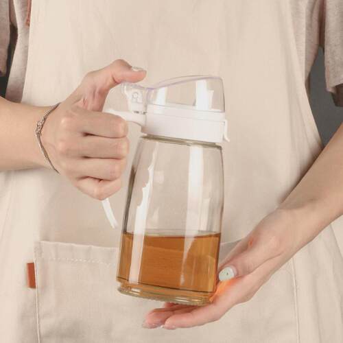 紫丁香新款玻璃油壶防漏酱油瓶醋壶厨房调味瓶香油罐调料壶包邮