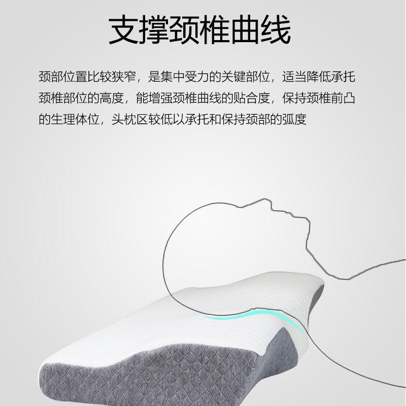 乳胶颈椎专用枕头泰国天然乳胶枕头护颈椎助睡眠男女单人橡胶枕芯