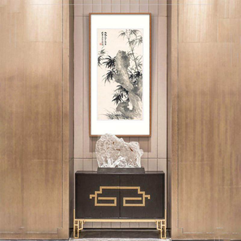 国画复制竖版单联画芯批发办公室书画装饰画竹石水墨喷绘装裱字画,家居饰品,现代装饰画,淘宝优惠券,粉丝福利购,淘宝优惠卷