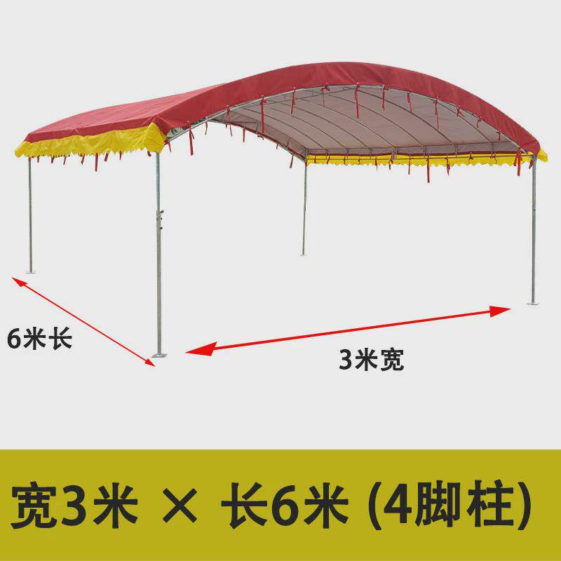 农村停车棚酒席帐篷红白喜事婚庆宴席帐篷户外防雨流动遮阳棚雨棚