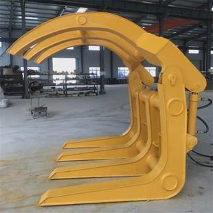 专车配送挖掘机木器夹用港口装 卸货场抓料林场垛堆多功能夹木器