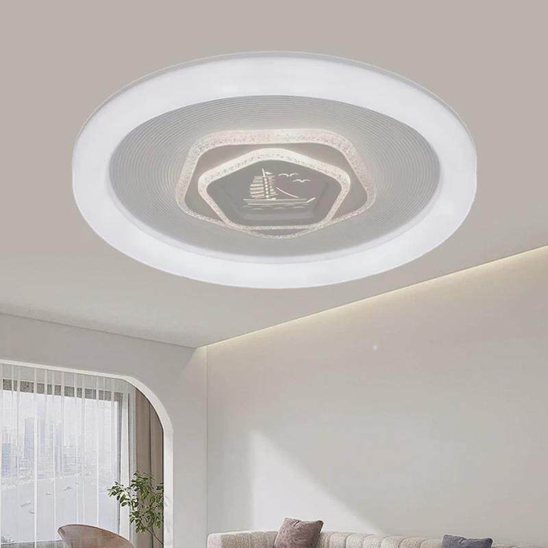 卧室灯吸顶灯现代简约led主卧灯2024年新款网红水晶书房房间灯具