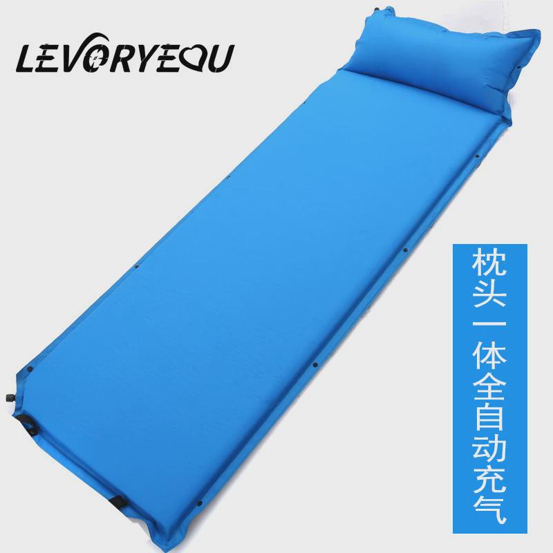 户外单人自动充气垫露营防潮垫加宽气垫床加厚睡垫午休垫帐篷垫子