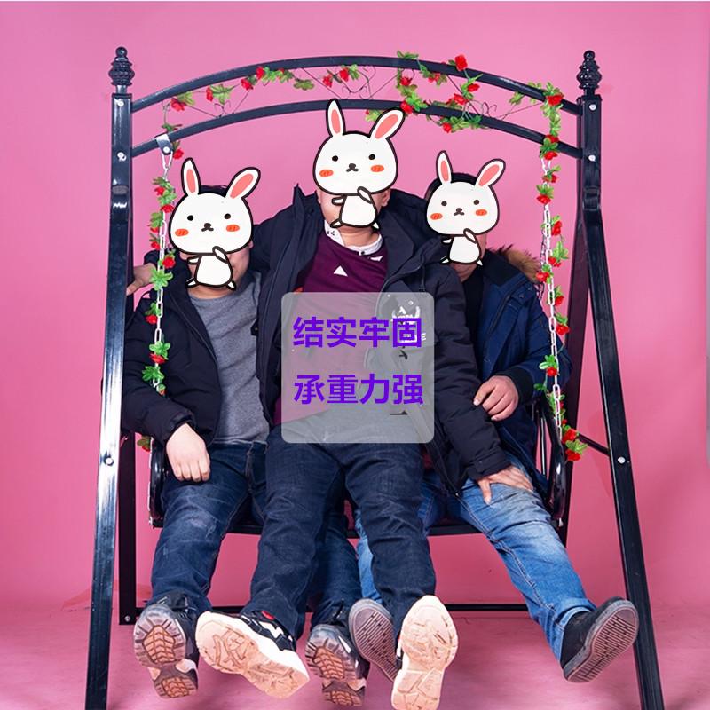 xh室外吊床室内阳台铁艺支架摇椅秋千成人儿童吊篮吊椅别墅庭院花