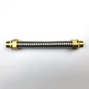 高压热暖通空调管黄铜接头风机盘管中央金属进水软管不锈钢波纹管