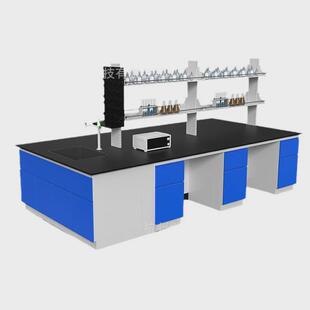 实验室工作台全钢木实验台化验室试验台学生实验桌全钢边台现货