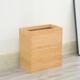 省空间狭窄楠竹木制木质夹缝垃圾桶翻盖创意北欧日韩厕所收纳纸篓