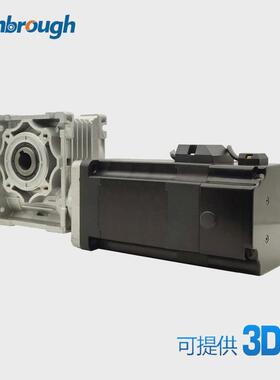 86蜗轮减速减速比无刷电机ac220v785w3000rpm刹车5-100