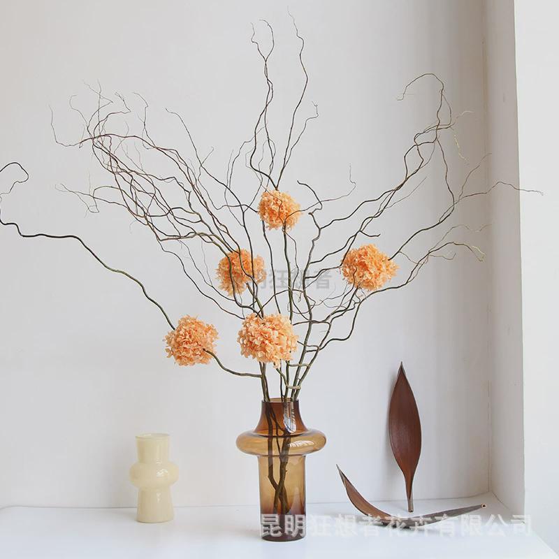 绣球者新品龙柳狂想组合花束天然树枝diy装饰拍照道具摆设装饰