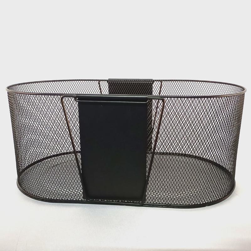 铁制提篮收纳篮礼品桶圆形金属网状收纳篮批发铁艺网格户外收纳筐