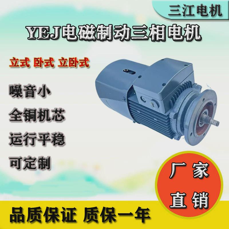 YEJ六极立式电磁制动电动机1.1/1.5/2.2/3/4/5.5/7.5kw刹车电机