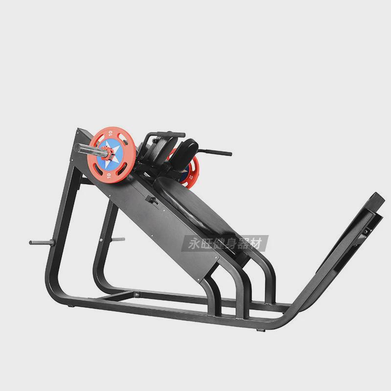 山东永旺健身房器械商用斜蹲机哈克力量蹲机臀部深训练器