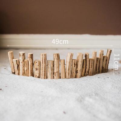 christmas圣诞树裙篱笆栅栏橱窗围栏天然木棒围挡装饰品摆件