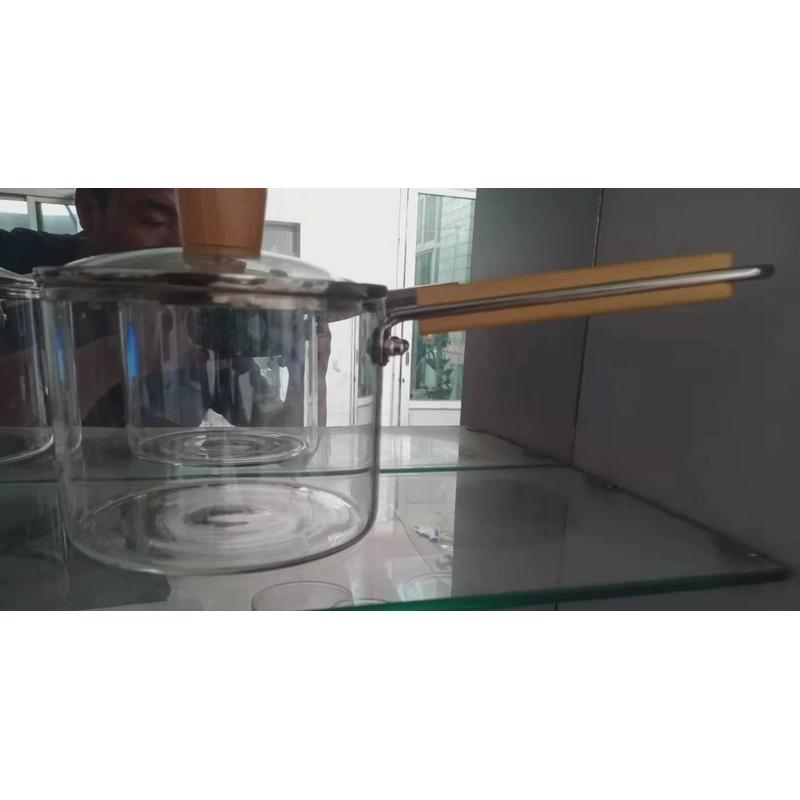 电陶炉高硼硅明火玻璃锅汤锅炖锅透明彩色玻璃煲汤炖煲大号煮面锅