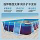 户外方形大型支架游泳池pvc加厚室外儿童成人泳池消防训练蓄水池